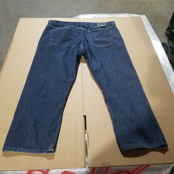 Alberto Jeans Modern Fit Luxury T400 Men's 40x26 Medium Wash (hemmed) DARK BLUE - Picture 7 of 11